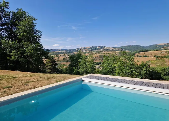 Les Hauts Du Lot, Piscine, Nature, Calme